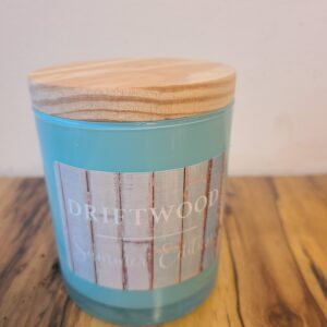 10 oz all natural soy candle amber & driftwood