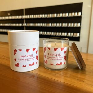 Limited Time Only Valentine's Day "Love Spell" 10 oz custom scented candle